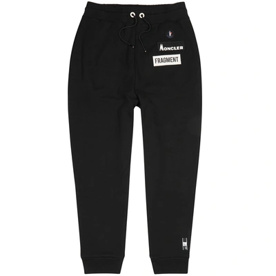 Shop Moncler Genius Fragment Hiroshi Fujiwara Cotton Sweatpants In Black