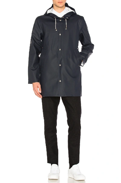 Shop Stutterheim Stockholm Jacket In Navy