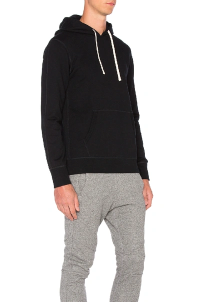 Reigning Champ Midweight Terry Cotton Hoodie In Black