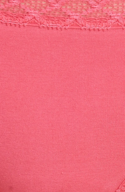 Shop Natori Bliss Cotton Girl Briefs In Hot Pink