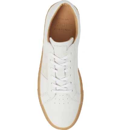 Shop Greats Royale Sneaker In White/ Off White/ Gum Leather
