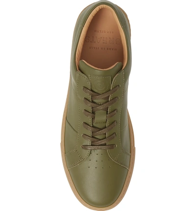 Shop Greats Royale Sneaker In Olive/ Gum Leather