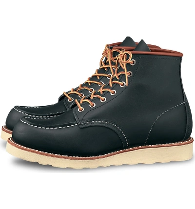 Shop Red Wing 6 Inch Moc Toe Boot In Navy Portage Leather