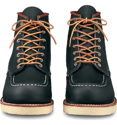 Shop Red Wing 6 Inch Moc Toe Boot In Navy Portage Leather