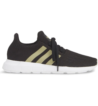 Shop Adidas Originals Swift Run Sneaker In Core Black/ Tech Silver/ White