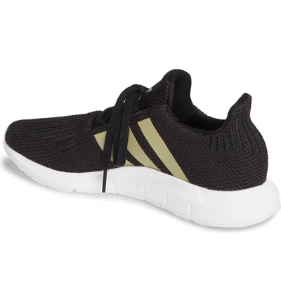 Shop Adidas Originals Swift Run Sneaker In Core Black/ Tech Silver/ White