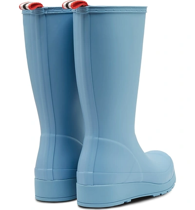 Shop Hunter Original Play Tall Waterproof Rain Boot In Pale Blue