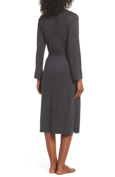 Shop Natori Ryokan Terry Robe In Anthracite