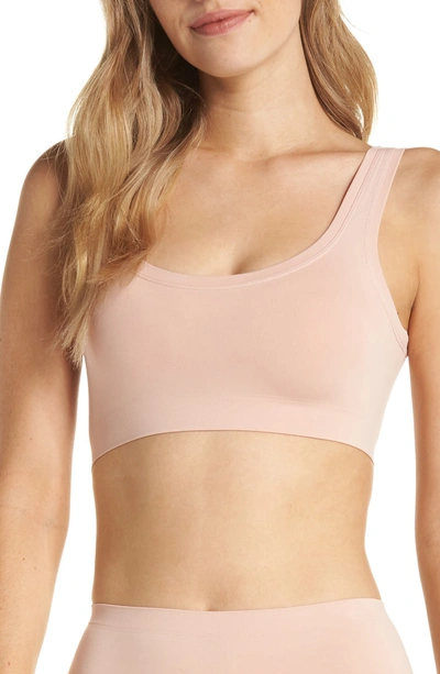Shop Hanro 'touch Feeling' Crop Top In Tender Apricot