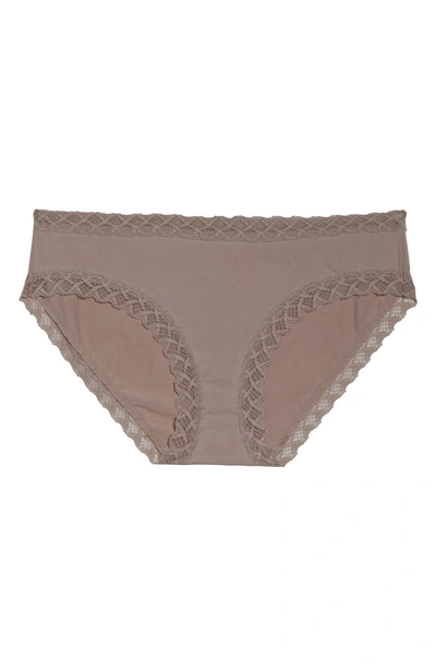 Shop Natori Bliss Cotton Girl Briefs In Flax