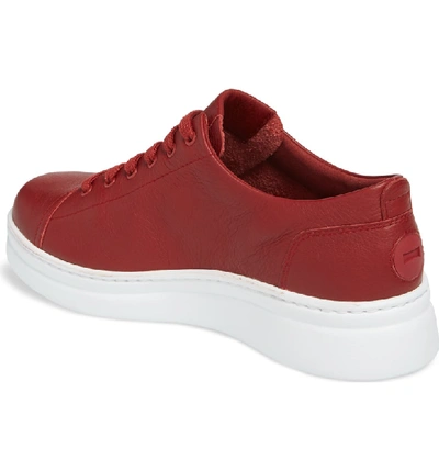 Shop Camper Runner Up Sneaker In Dark Red Leather