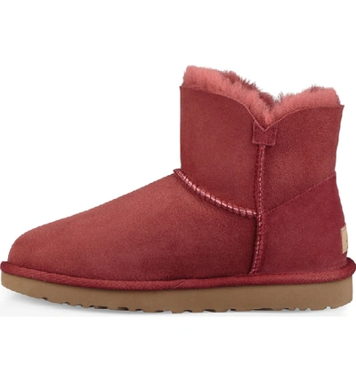 Shop Ugg 'mini Bailey Button Ii' Boot In Redwood Suede