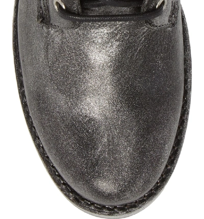 Shop Frye 'veronica Combat' Boot In Black Metallic Leather
