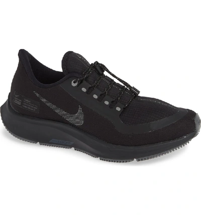 Nike Air Zoom Pegasus 35 Shield Gs Water Repellent Running Shoe In Black/  Anthracite-dark Grey | ModeSens