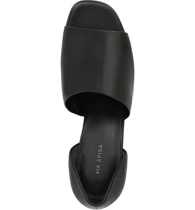 Shop Via Spiga Leah Sandal In Black Leather