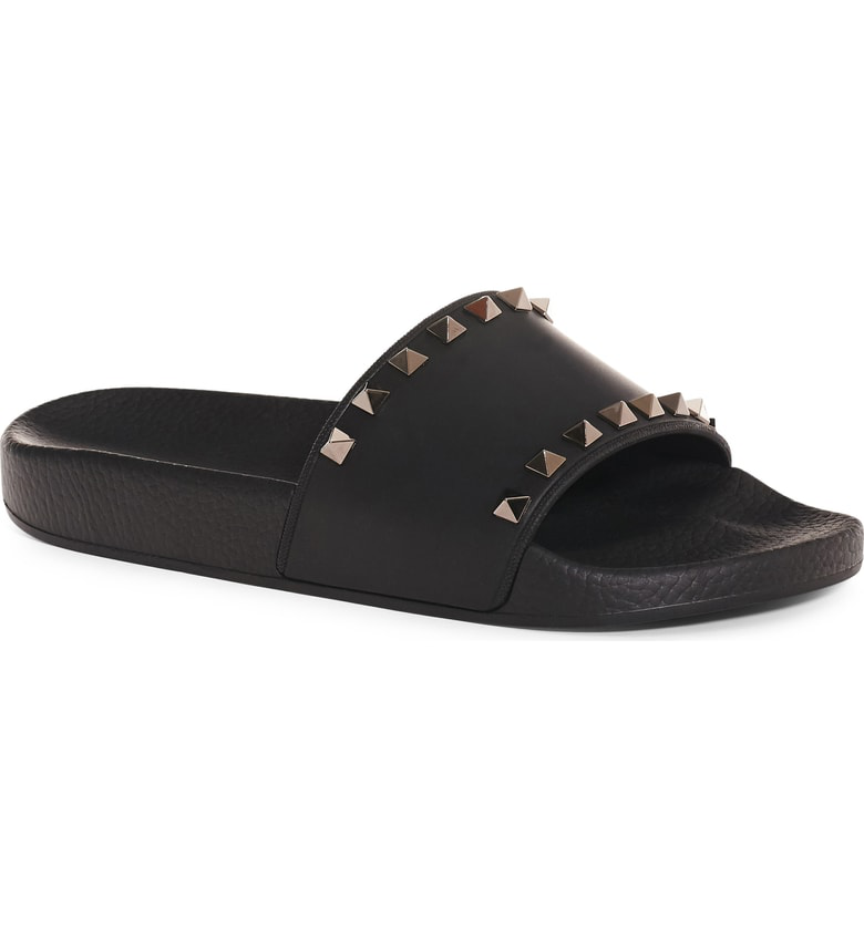 rockstud slide sandal