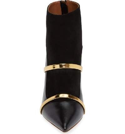 Shop Malone Souliers Madison Double Band Boot In Black/ Gold