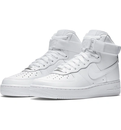 Shop Nike Air Force 1 High Top Sneaker In White/ White/ White