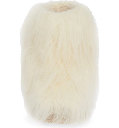 Shop Jeffrey Campbell Fluffy Faux Fur Bootie In White Faux Fur