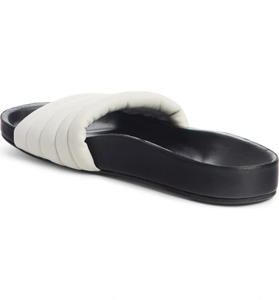 Shop Isabel Marant Flat Hellea Sport Slide In White