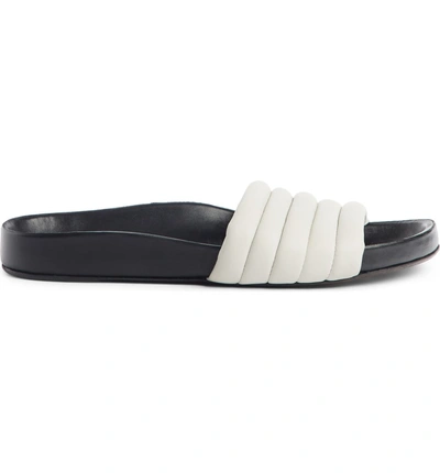 Shop Isabel Marant Flat Hellea Sport Slide In White