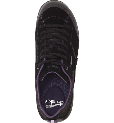 Shop Dansko Paisley Waterproof Sneaker In Black Suede