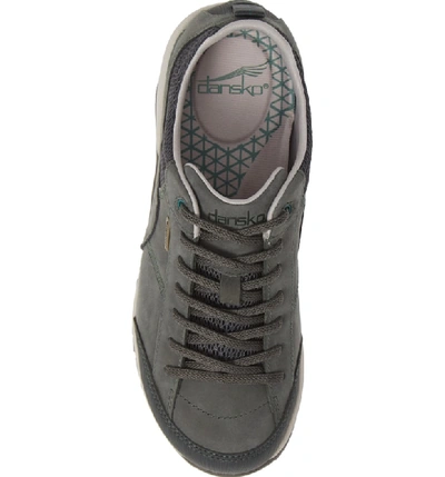 Shop Dansko Paisley Waterproof Sneaker In Pine Nubuck Leather