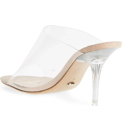 Tony Bianco Indigo Mule In Clear / Blush