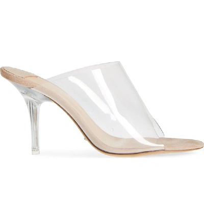 Tony Bianco Indigo Mule In Clear / Blush