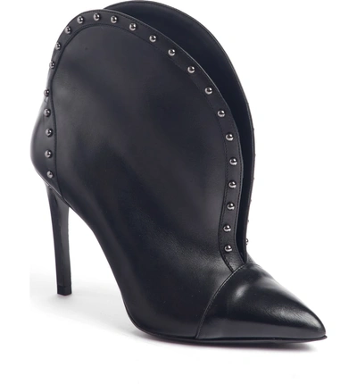 Shop Balmain Iren Stud Bootie In Black