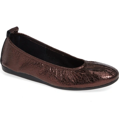 Shop Arche Laius Flat In Vino Leather