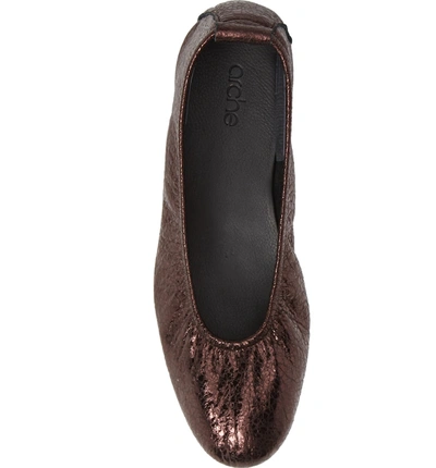 Shop Arche Laius Flat In Vino Leather