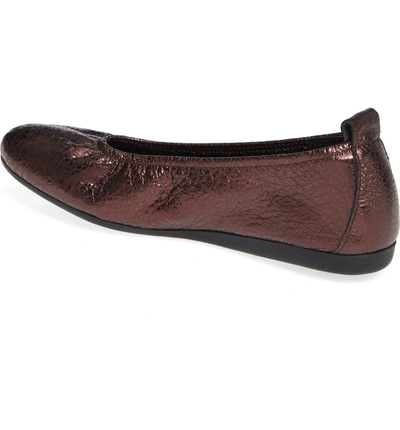 Shop Arche Laius Flat In Vino Leather