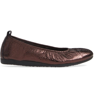 Shop Arche Laius Flat In Vino Leather