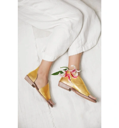 Shop Free People 'mont Blanc' Asymmetrical Sandal In Cocoa Leather