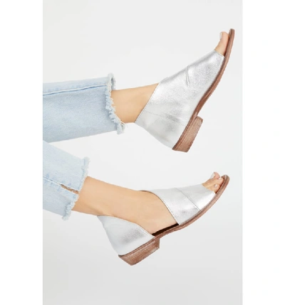Shop Free People 'mont Blanc' Asymmetrical Sandal In Cocoa Leather