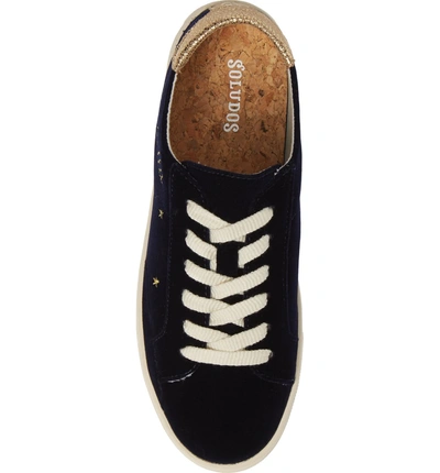 Shop Soludos Ciao Bella Ibiza Embroidered Sneaker In Navy