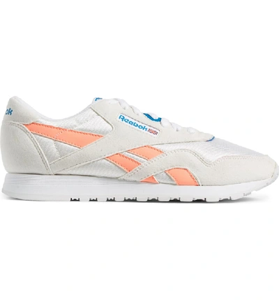 Reebok Women's Classic Retro Lace Up Sneakers In White/ Digital Pink/ Blue  | ModeSens