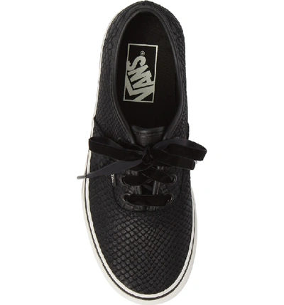 Shop Vans 'authentic' Platform Sneaker In Snake/ Black