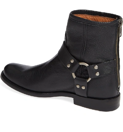 Shop Frye 'phillip' Harness Boot In Black Leather