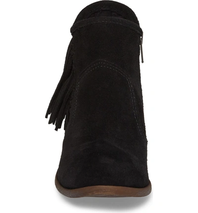 Shop Minnetonka Blake Fringe Bootie In Black