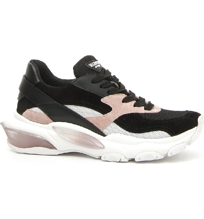 Shop Valentino Bounce Low Top Sneaker In Black/ Water Rose