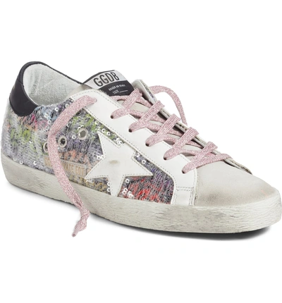 Shop Golden Goose Superstar Sneaker In Rainbow Glitter