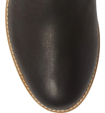 Shop Rollie Leather Chelsea Bootie In Black