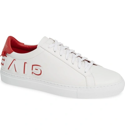 Shop Givenchy Urban Street Logo Sneaker In White/ Red