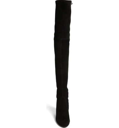 Shop Stuart Weitzman 'highland' Over The Knee Boot In Black Suede