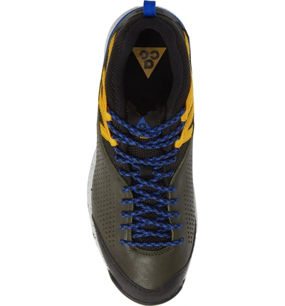 Shop Nike Okwahn Ii Hiking Shoe In Sequoia/ Racer Blue/ Yellow