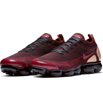 Nike Air Vapormax Flyknit 2 Nrg Sneakers In Team Red/ Black/ Tan | ModeSens