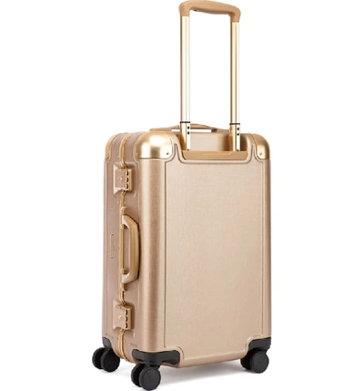 Shop Calpak X Jen Atkin 22-inch Carry-on Suitcase - Metallic In Gold