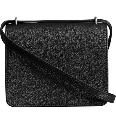 Shop Burberry Small D-ring Leather Crossbody Bag In Black